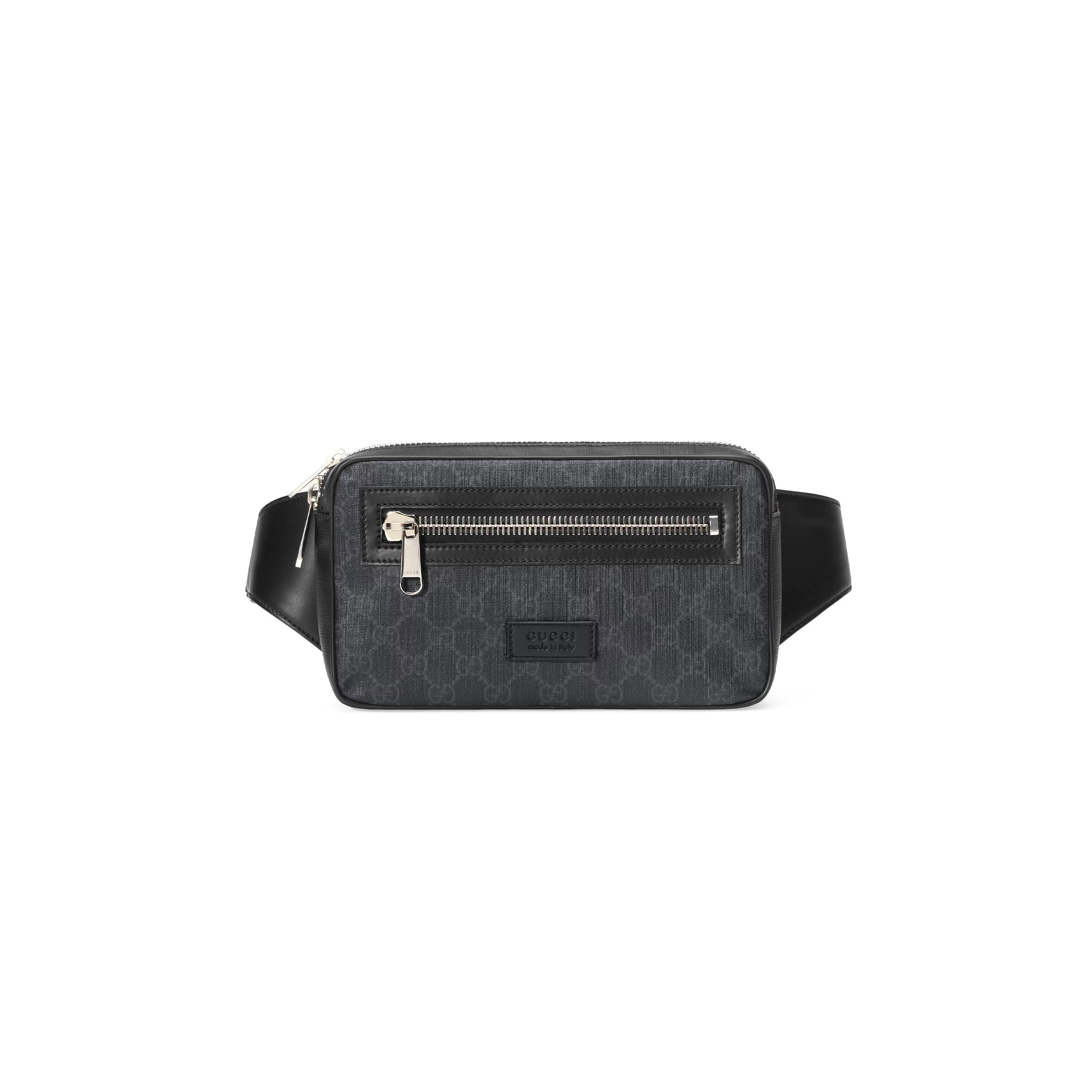 GUCCI GG BLACK SMALL BELT BAG ‎474293 (24*14*5.5cm)